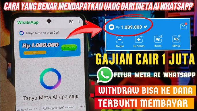 cara mendapatkan uang dari meta ai